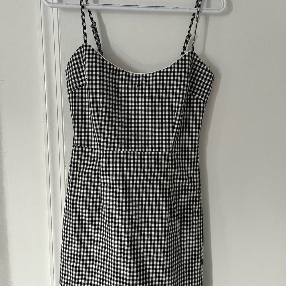 Black and White Checkered Dress
